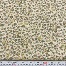 Mini Jungle by Fabri-Quilt Giraffe on Beige Cotton Fabric Remnant 15" x 44"