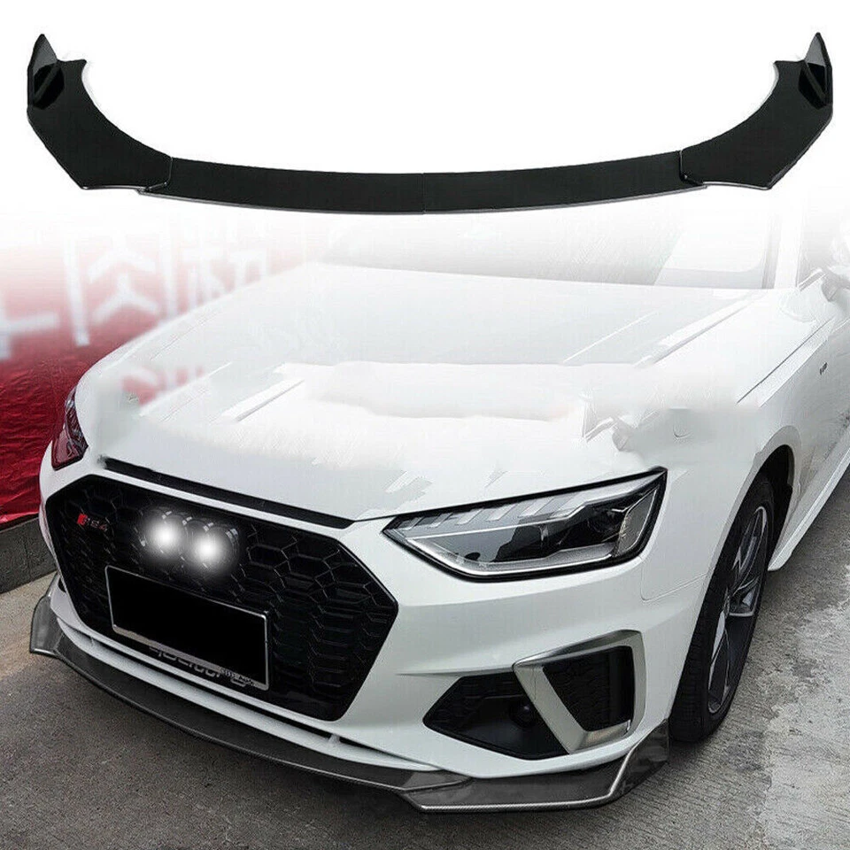 For Fiat Abarth Grande Punto Front Bumper Lip Splitter Lower Spoiler Body Kit Foto 4 de 4