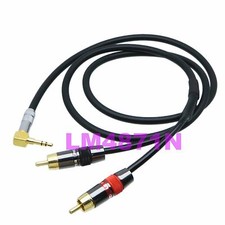 CANARE DIY Insert Leads L-4E6S 3.5mm 90  stereo TRS to 2x Y RCA plug mono TS L R