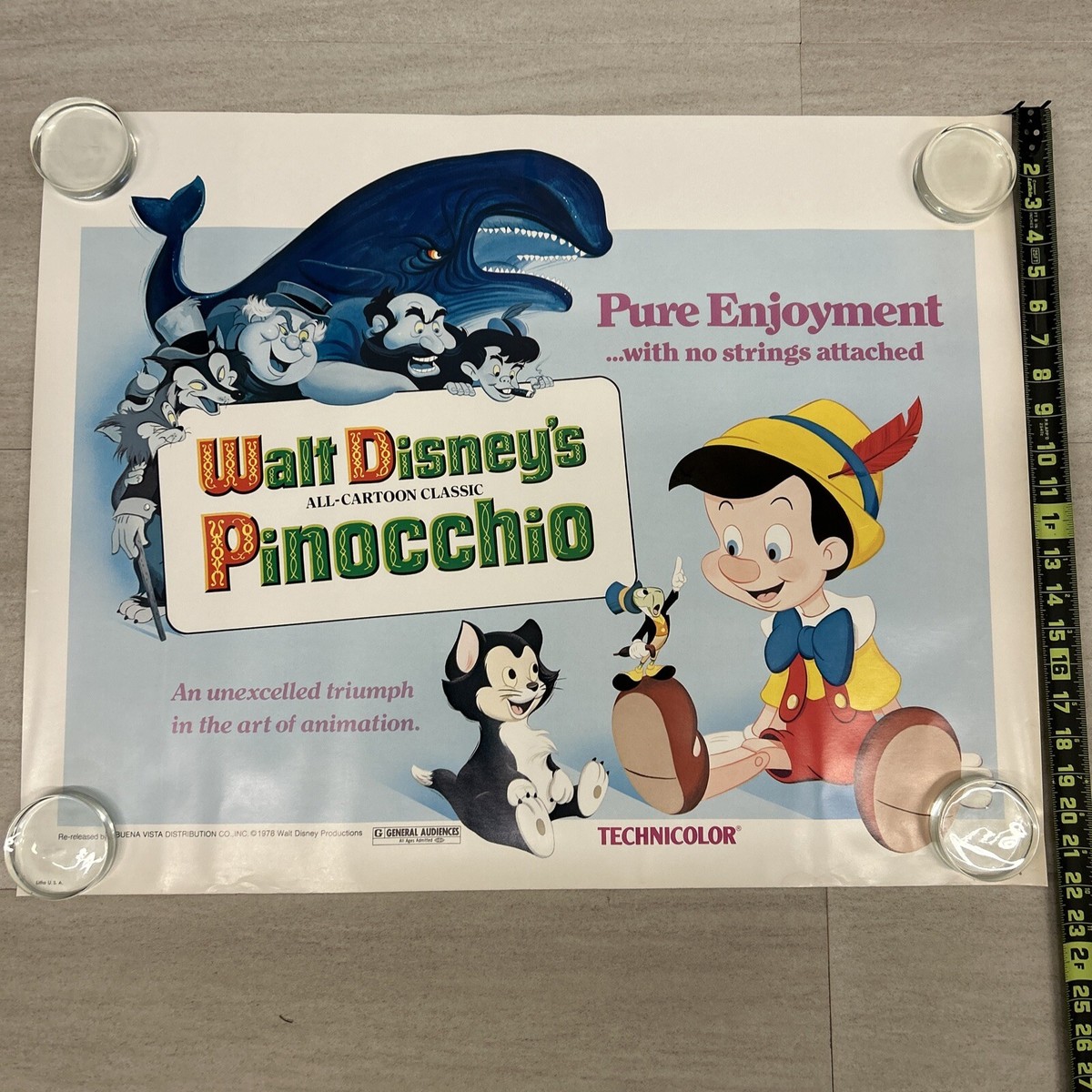Disney Pinocchio Monstro Whale marked Walt Disney Production | eBay