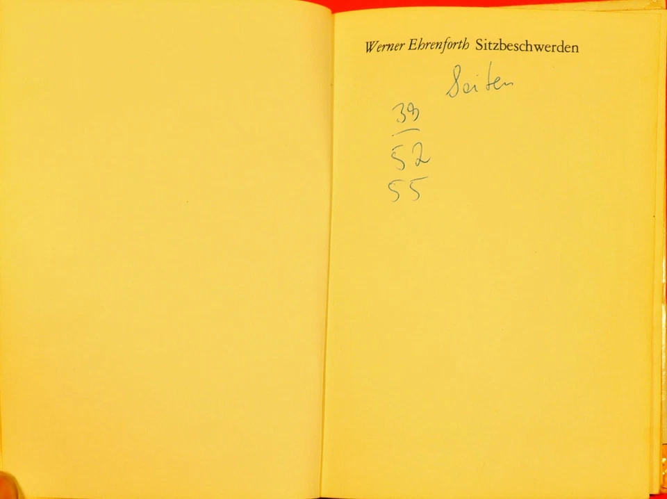 Werner Ehrenforth: Sitzbeschwerden - Aphorismen - Bild 3 von 4