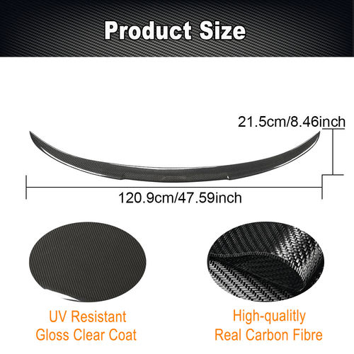 Alerón trasero de carbono alerón labio ala se adapta a BMW F36 serie 4 420i 435i 2013-19 - Imagen 7 de 12