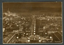 1944 Storia postale RSI CARTOLINA COMMISSARIA DELLA RSI MILANO DI NOTTE