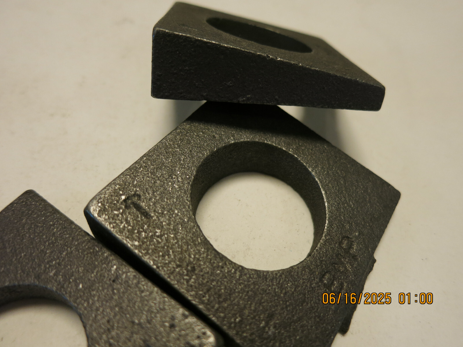 1" Beveled Square Washer Malleable Plain Lot of 20  New