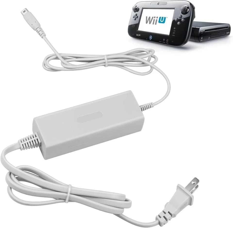 AC Power Supply Charging Adapter Cable Charger For Nintendo Wii U GamePad Lot - Image 3 of 4
