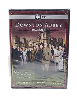 NEW SEALED DOWNTON ABBEY Complete Season 2 DVD Original UK Edition 3 DVD Set PBS