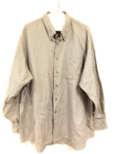 ETIENNE AIGNER PLAID DRESS SHIRT 60 COTTON SIZE XXL- GREY