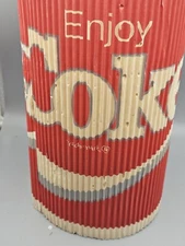 Coke Cola Store Display Banner Paper Ribbed 1980s 25 ft x 12" Logo