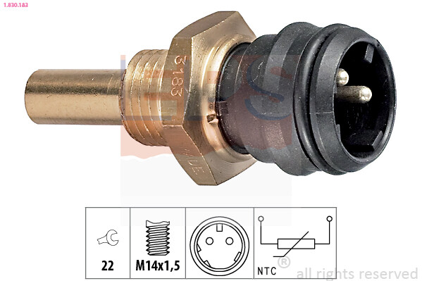 Eps 1.830.183 Sensor, KüHlmitteltemperatur FüR MERCEDES-BENZ, Puch-image
