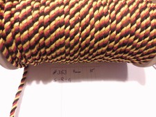 Kordel f&uuml;r Uniform usw schwarz rot gelb 4mm 1 meter  (nr353)