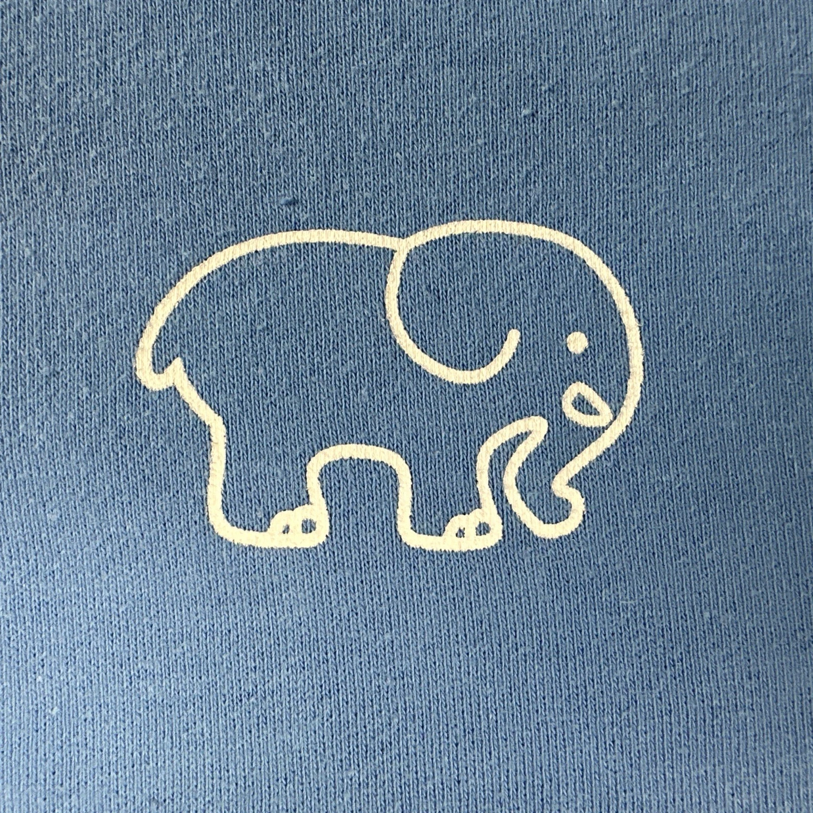 OFF WHITE felpa con cappuccio avorio ella blu medio