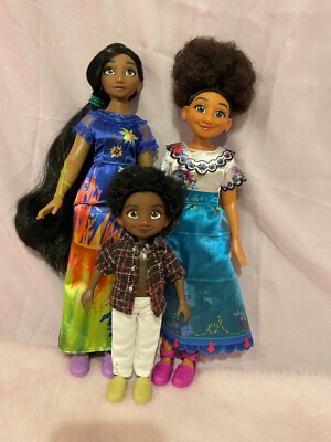 Disney Encanto Dolls Set of 3 Dolls - Mirabel 11' Isabela 12' Antonio 7'