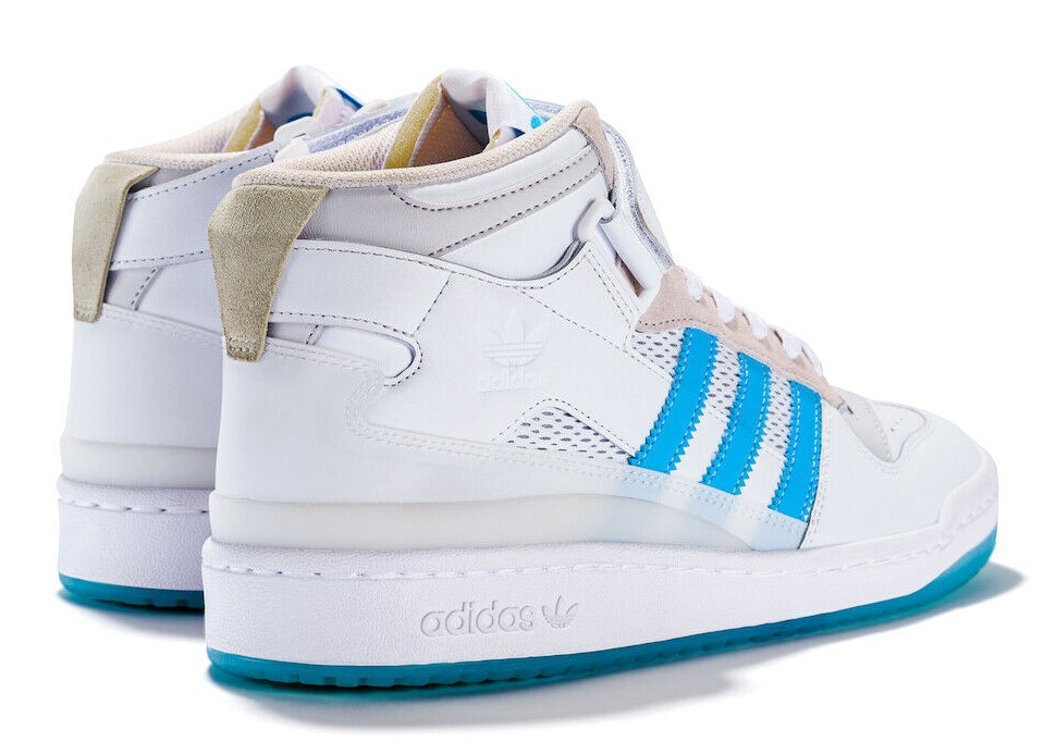 MENS ADIDAS DIEGO FORUM 84 MID ORIGINALS WHITE CYAN SKATEBOARD