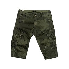 G-STAR Women's Khaki Laundy Officer Cropped Shorts RRP £50