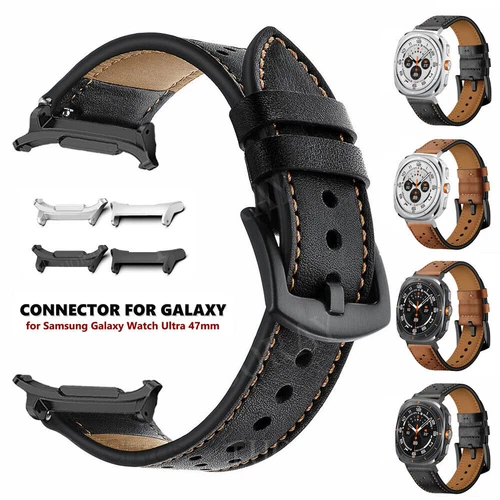 Lederarmband für Samsung Galaxy Watch Ultra 47mm Smart Watch Band Bracelet - Bild 8 von 84