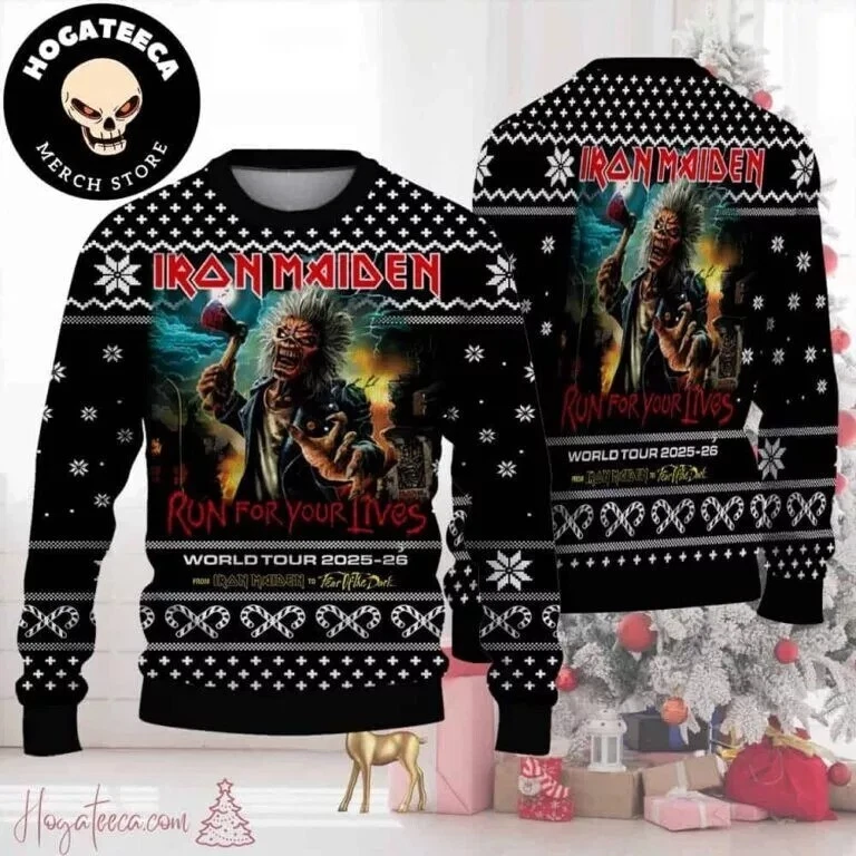 Iron Maiden Run for Your Lives World Tour 2025-2026 Ugly Sweater