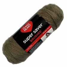 Red Heart Super Saver Brushed Yarn Khaki 5 Oz 253 Yards 4 Medium Acrylic