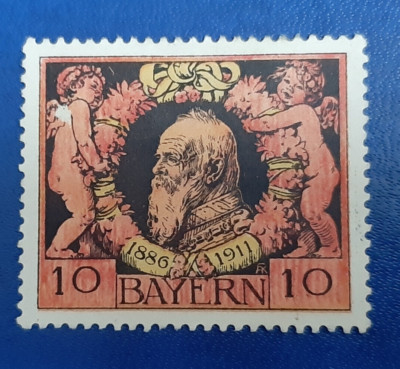 Germany Stamp Bavaria Bayern 10 Mark 1911 Mi. Nr. 93 (24216)
