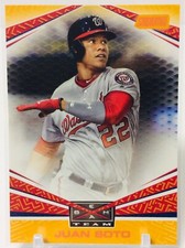 2019 Topps Stadium Club #BT-25 “JUAN SOTO” (Beam Team Orange 06/50) Mint+