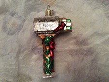 Stary Świat Boże Narodzenie Witamy Dom Skrzynka pocztowa Ornament