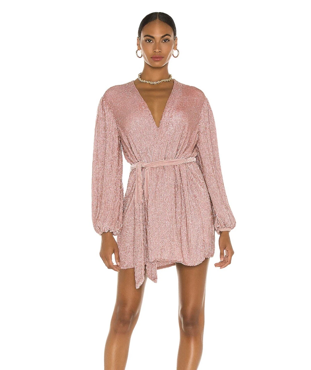 retrofete Gabrielle Robe Dress in Dusty Rose XS