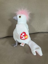 TY Beanie Baby Kuku the Cockatoo with ERRORS RARE RETIRED Bird 1997 1998
