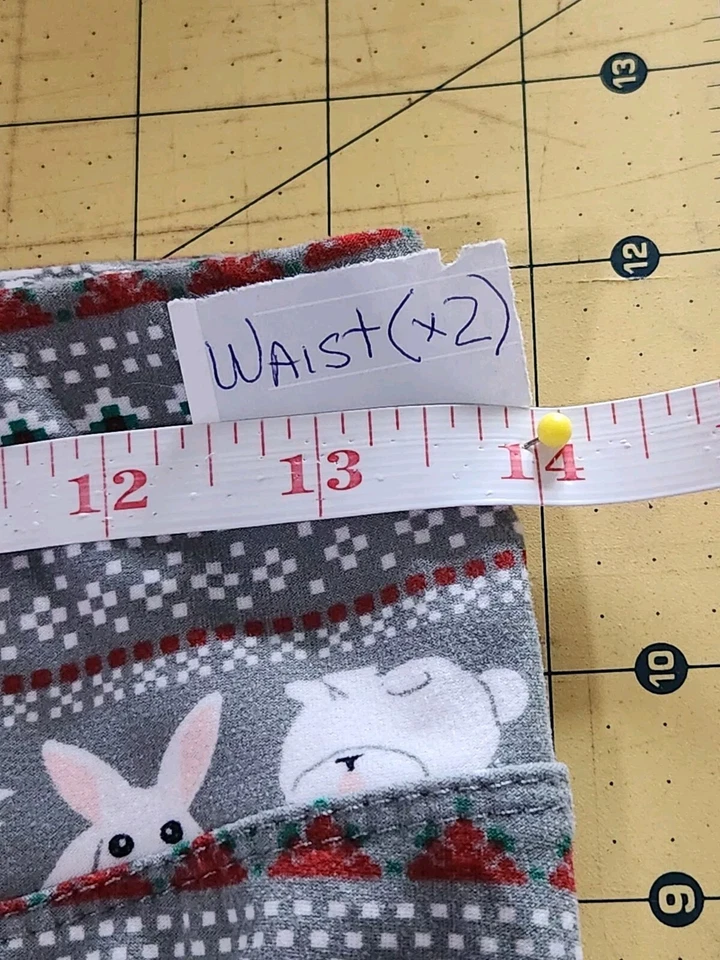 Leggings Derek Corazón Talla L Copos de Nieve y Conejitos Gris Rojo Blanco Suave Foto 4 de 4