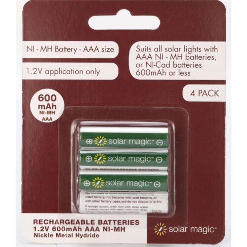 Solar Magic Rechargeable Solar Light NI-MH & Lithium Batteries Brand New Packs - Picture 2 of 7