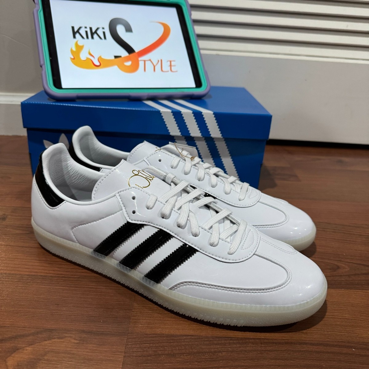 Size 13 - Jason Dill x adidas Samba White Black for sale online | eBay