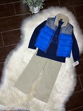 Nautica Royal Blue/Navy puffer vest 3pc set sz 3T
