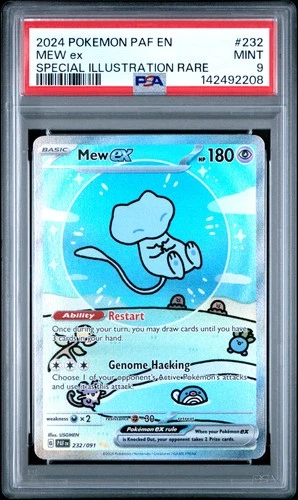 2024 POKEMON PAF EN-PALDEAN FATES SPECIAL ILLUSTRATION RARE #232 MEW EX PSA 9