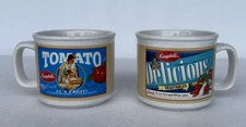Campbell's Tomato Soup Mugs Lot of 2 Nostalgic RARE
