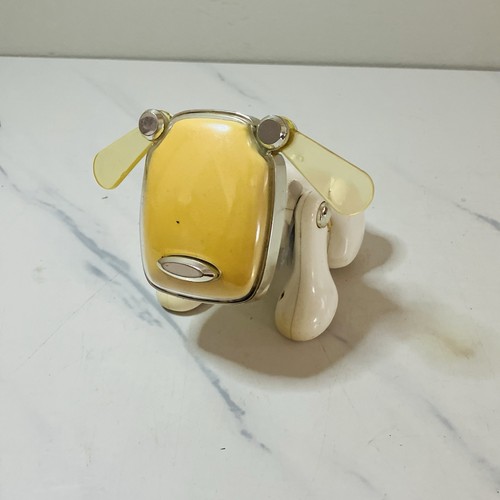 Hasbro Sega i-Dog Robotic Music Interactive Dog Speaker Toy White 2005 *Works*