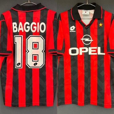 Roberto Baggio #18 AC Milan 94/95 Jersey Italy Official Lotto XL