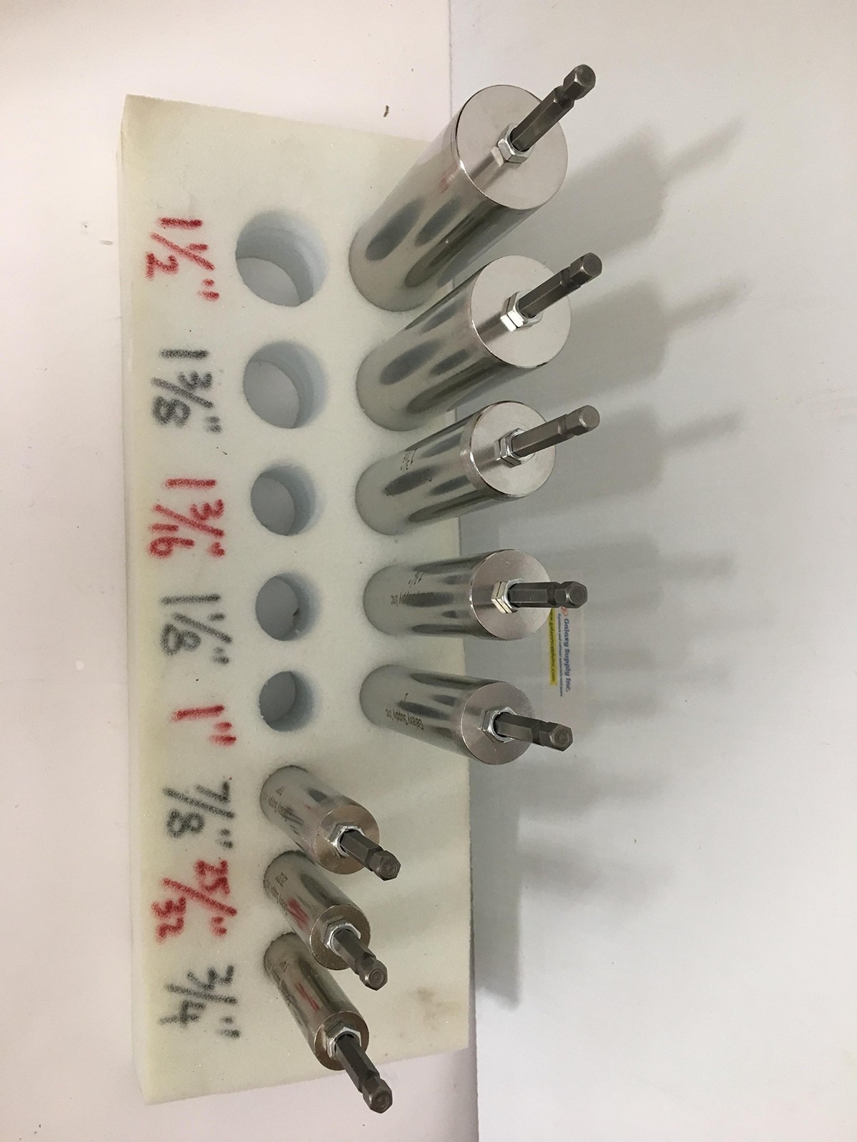 Galaxy Supply Inc. Foam Hole Cutter 1-1/8"=28mm Diameter, Stainless Steel, Up...