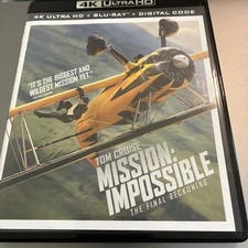 Mission: Impossible The Final Reckoning 4K. No Bluray Disc, Slipcover, Digital