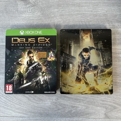 Deus Ex Mankind Divided Day One Steelbook Xbox One Spiel UK PAL (Factory Sealed)