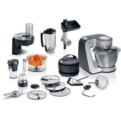 Bosch MUM59S81DE Serie 4 MUM 5 Küchenmaschine 3,9 L Fassungsvermögen Silber