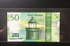 NORWAY NORGES BANK 50 Kroner 2017(2018) UNC P-53a Collectible banknote
