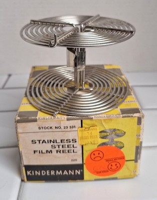 Kindermann 23331 Stainless Steel Film Reel Germany In Original Box 