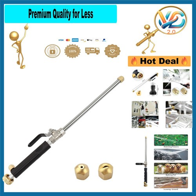 #ad #ad High Pressure Power Washer Wand Brass Stainless Steel 3 4 Inlet Cleaning Tool 18 $34.42