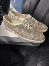 Women  s Keds Champion Glitter Sneakers in Gold Size 10 New In Box