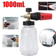 1/4" Snow Foam Pressure Washer Gun Car Wash Soap Lance Cannon Spray Jet Bottle.