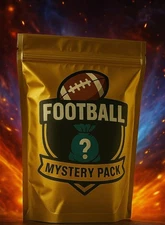 NFL Football Mystery Card Pack - 80 Cards - Autos, Graded Cards, Rookies, Relics