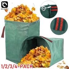 72Gal Garden Waste Bags Heavy Duty Reusable Yard Leaf Container Lawn Collector