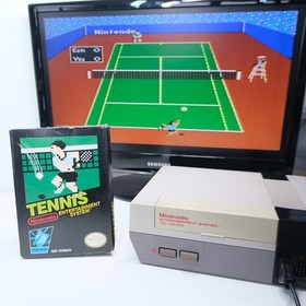 Nintendo NES Tennis Game PAL Hangtab CIB Complete