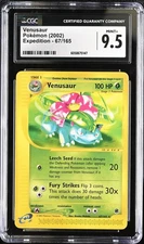 CGC 9.5 MINT+ Venusaur 2002 Expedition 67/165 Pokemon Card