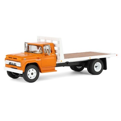 First Gear DCP 1/64 GMC 4000 Flatbed Truck, Omaha Orange & White 60-2259