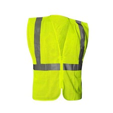 Condor 786F39 High-Visibility Vest, Ansi Class 2, Polyester Mesh, U Back