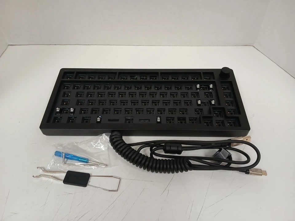 Inland MK Pro 75% Barebone Fully Customizable Mechanical Keyboard, Black - Image 4 of 4